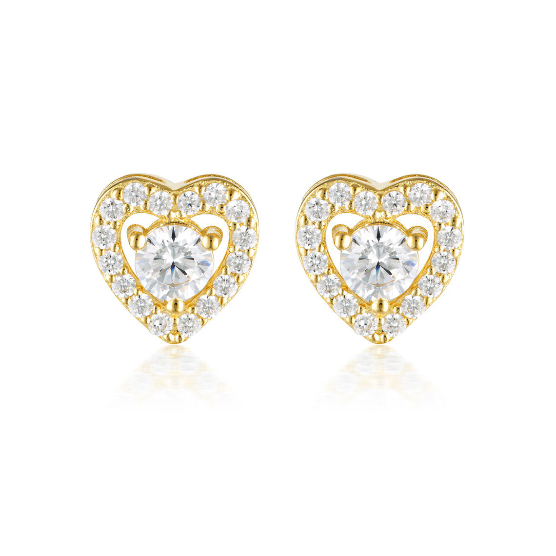 Signature Sealed with A Kiss Earrings Gold