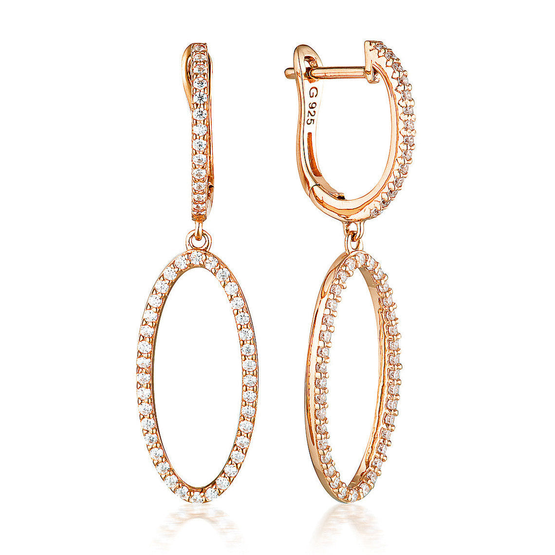 Aurora Celestial Earrings Rose Gold