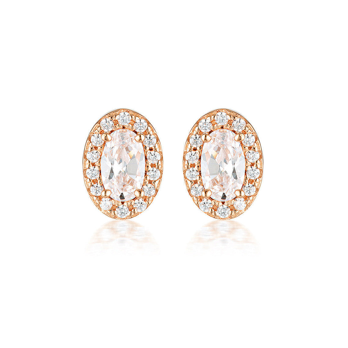 Aurora Glow Earrings Rose Gold