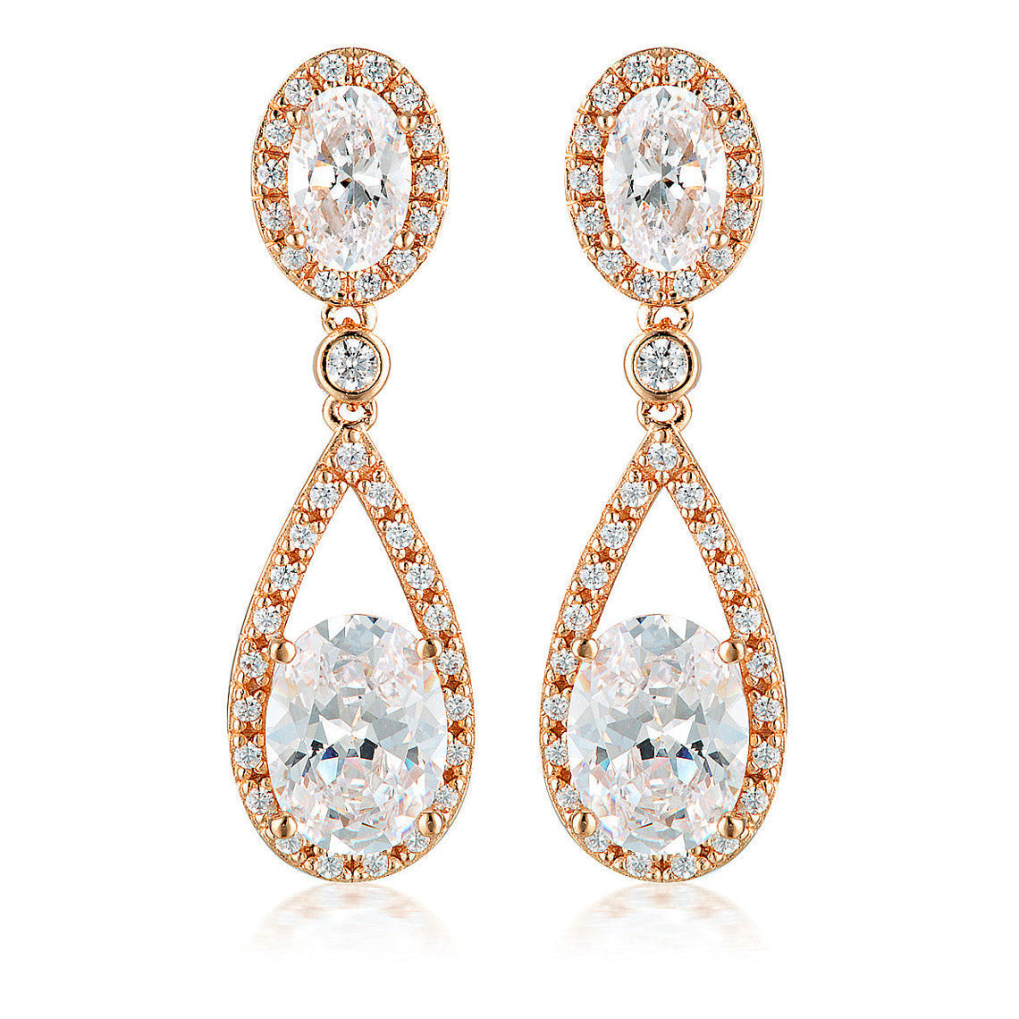 Aurora Radience Earrings Rose Gold