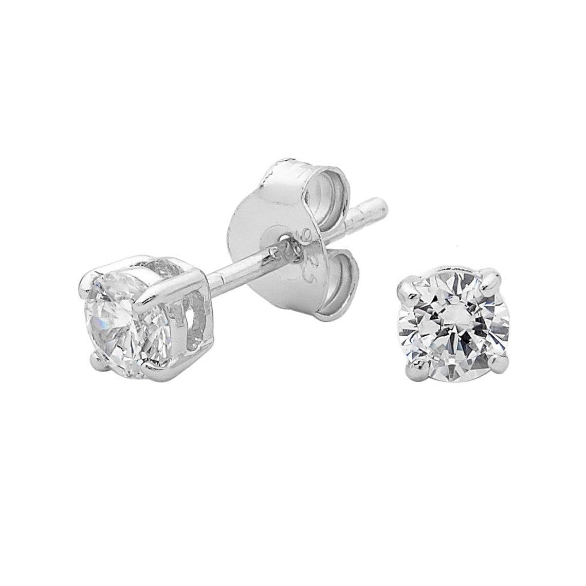 Brilliant Stud Earring 4mm