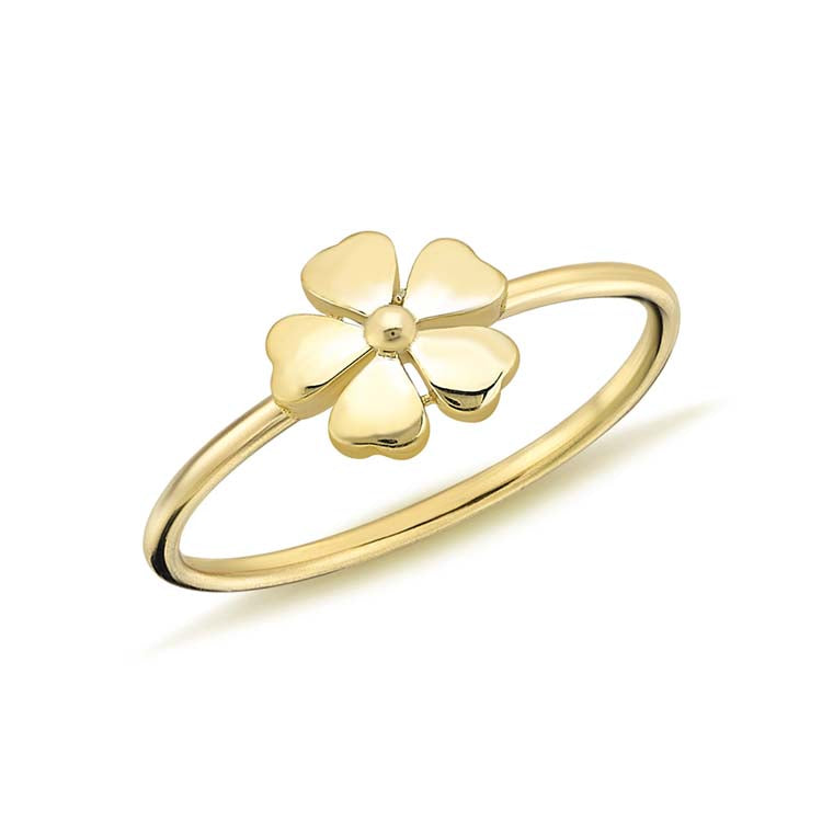 9ct Yellow Gold Flower Ring