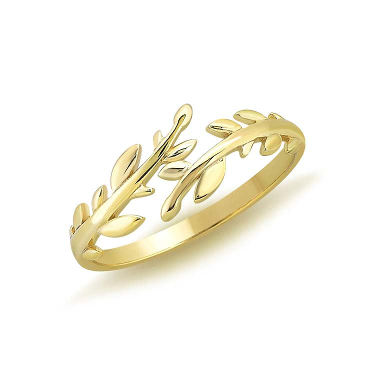 9ct Yellow Gold Nature Wrap Ring