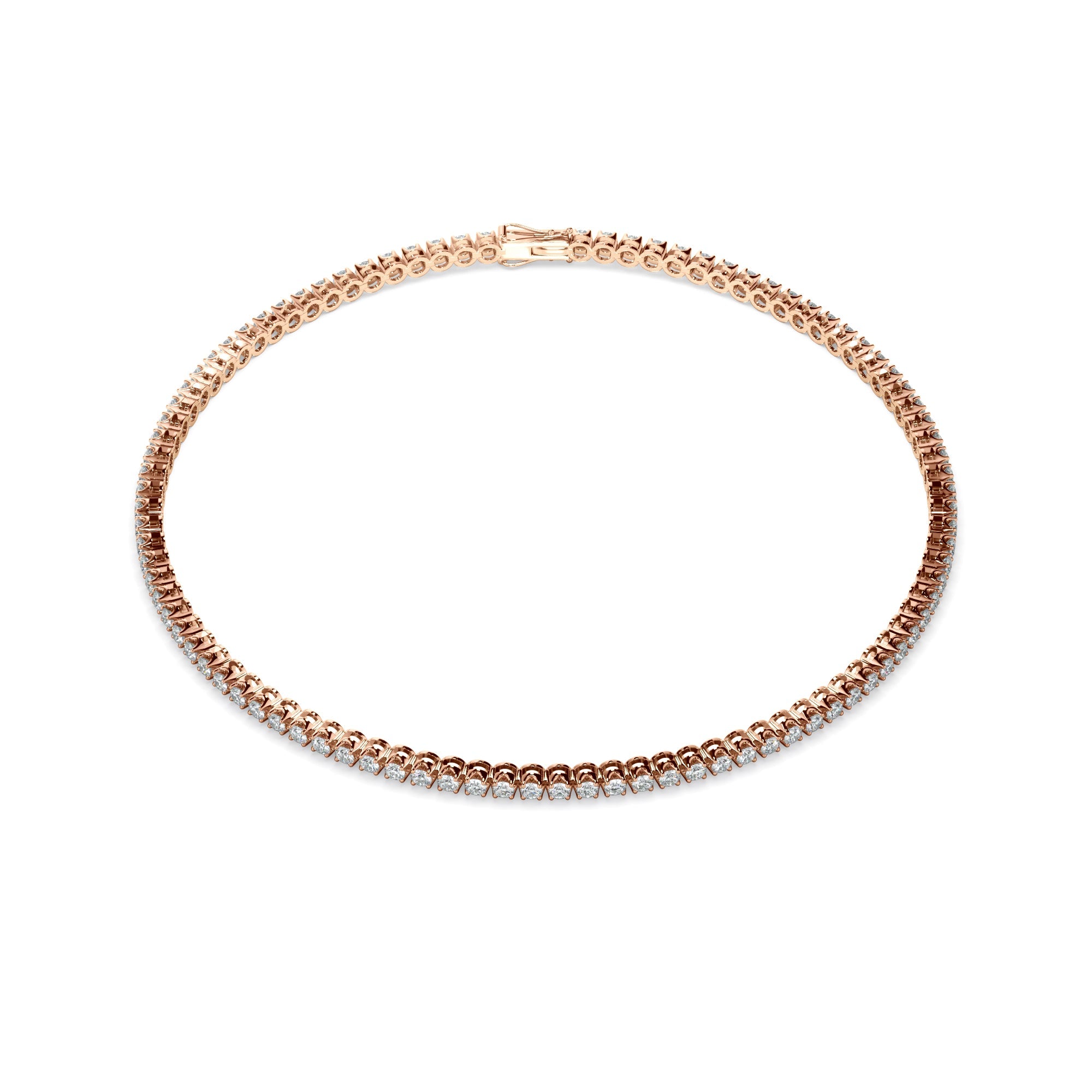 2ct Round Brilliant Cut Laboratory-Grown Diamond Tennis Bracelet