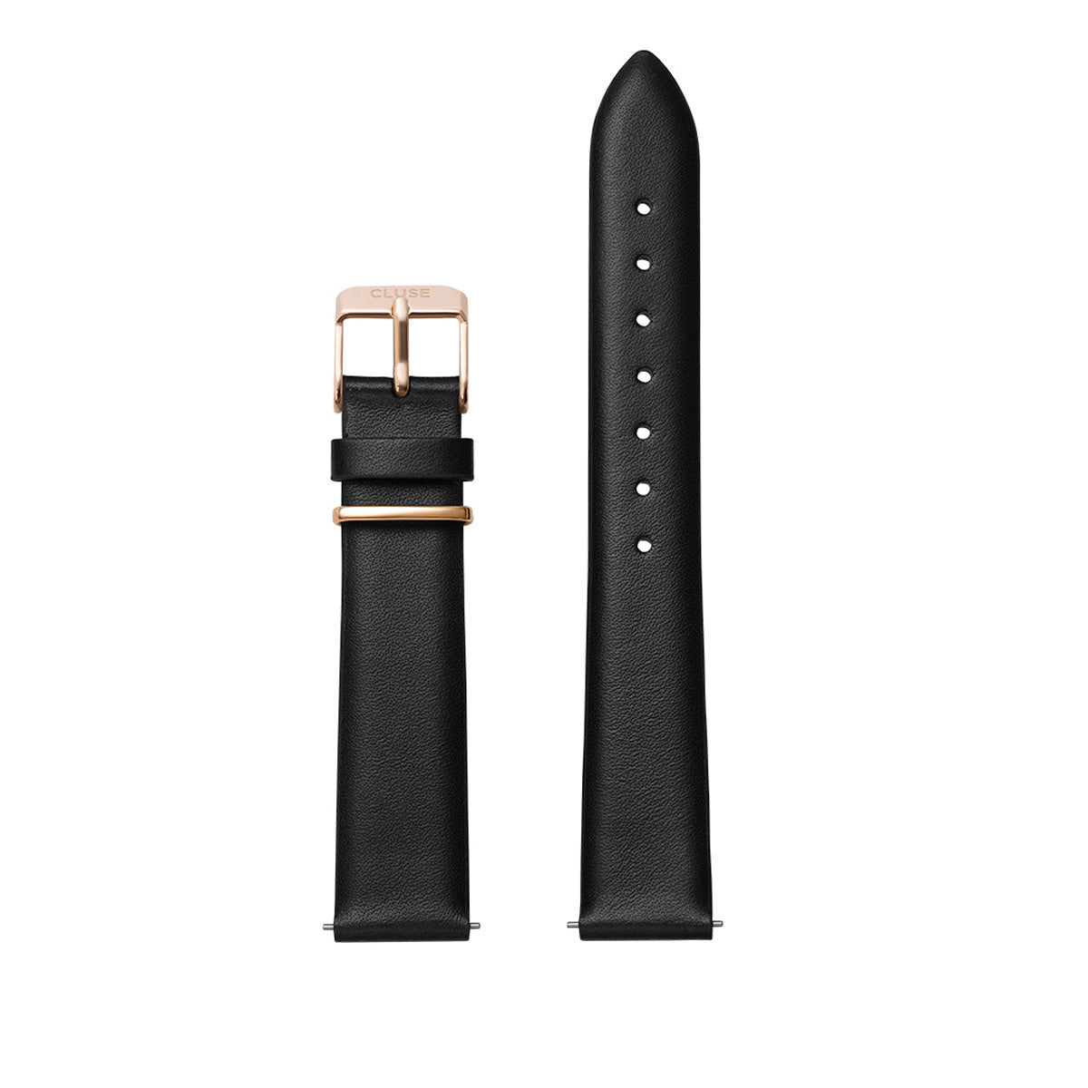CLUSE 16mm Loop Strap Black/Rose Gold CS1408101045
