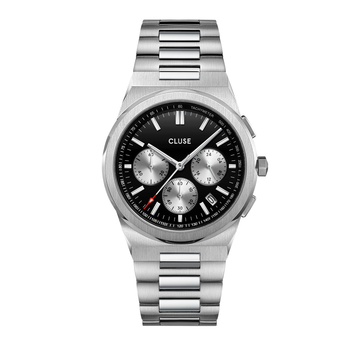 CLUSE Vigoureux Chronograph Silver/Silver Link CW20807