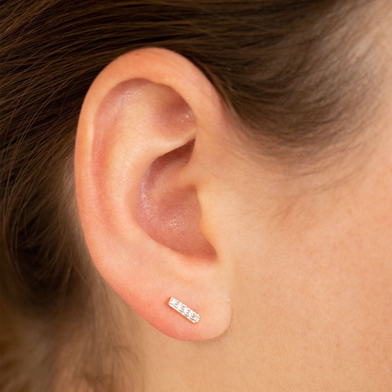 Diamond Fashion Earrings with 0.10ct Diamonds in 9ct Yellow Gold