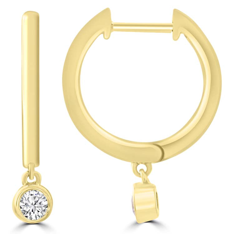 Diamond Fashion Earrings with 0.15ct Diamonds in 9ct Yellow Gold