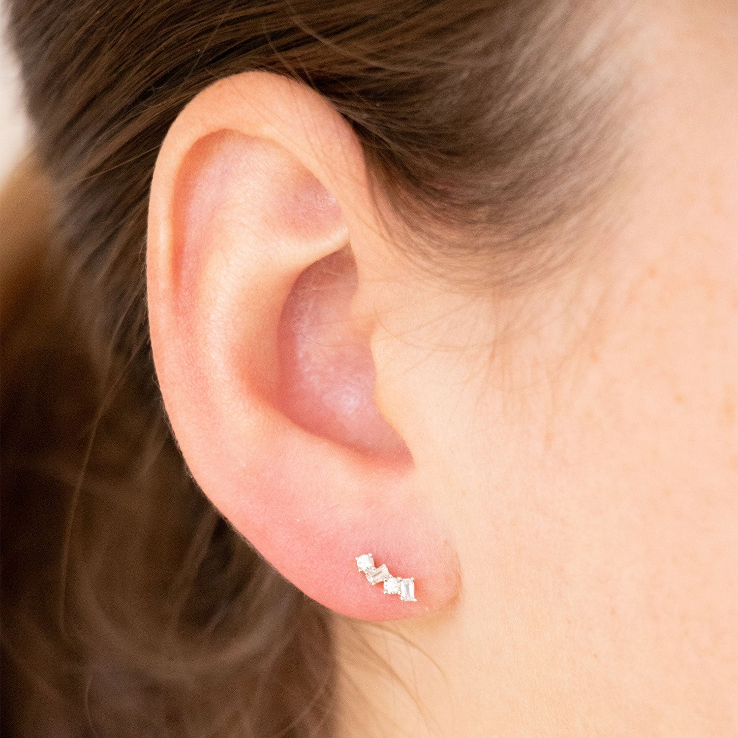 Diamond Fashion Earrings with 0.15ct Diamonds in 9ct Yellow Gold