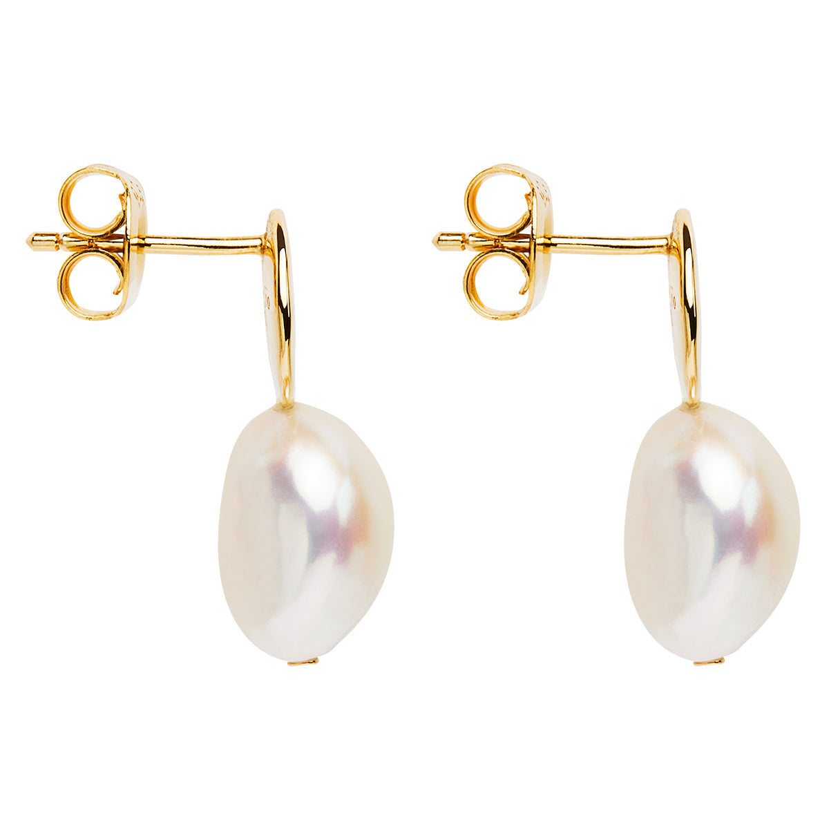 NAJO Renaissance Yellow Gold Pearl Earrings