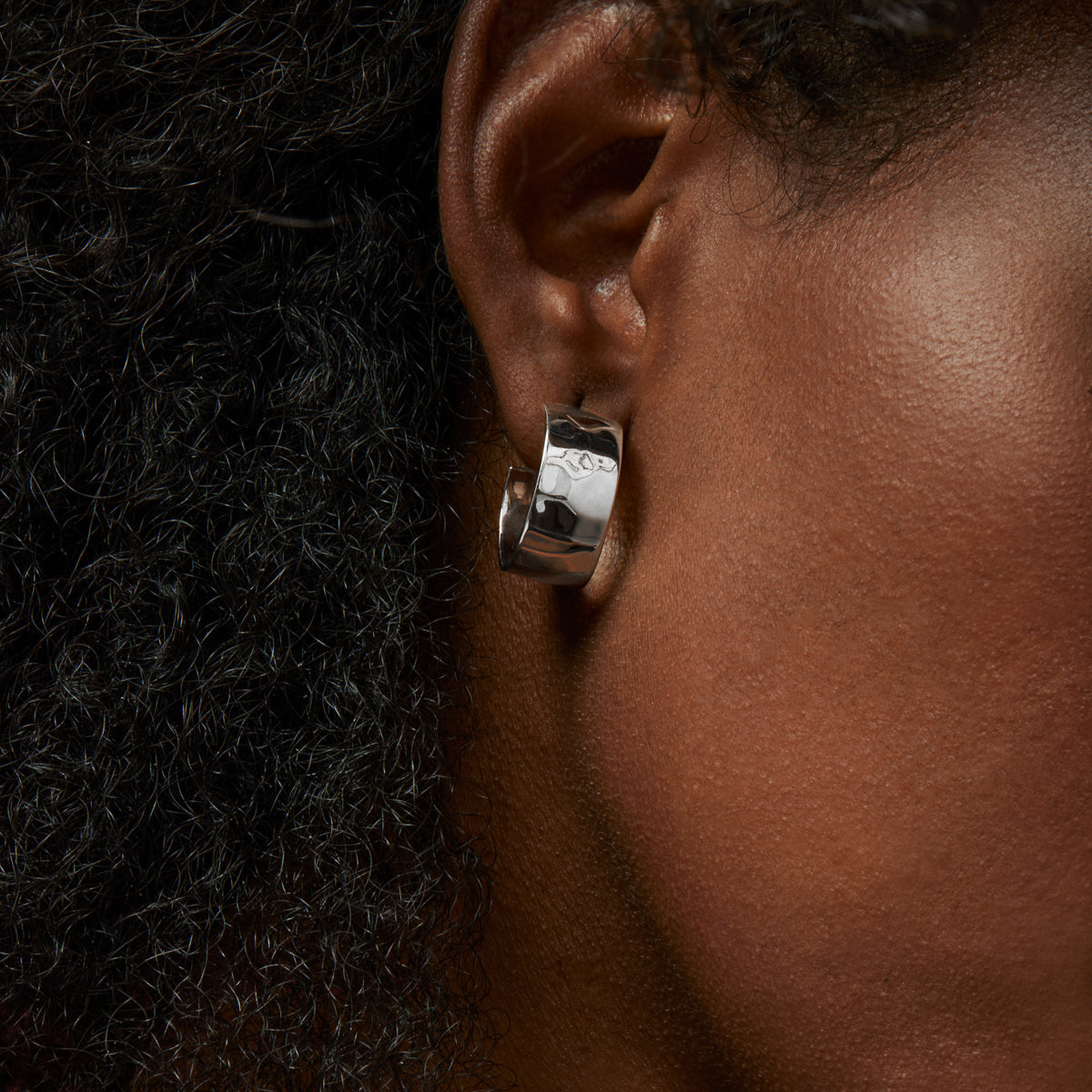 NAJO La Dolce Vita Silver Hoop Earrings