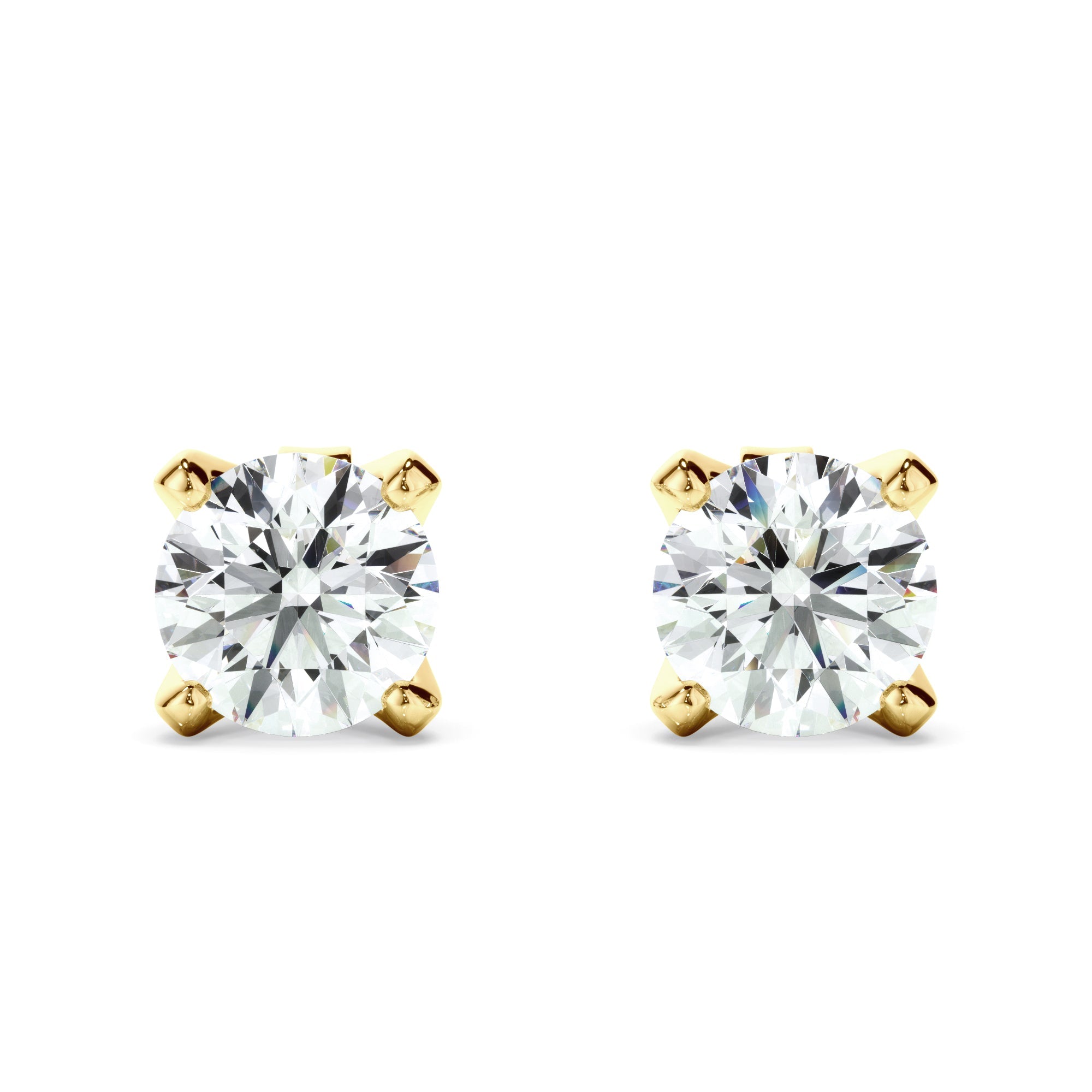 1ct Round Brilliant Cut Laboratory-Grown Diamond Stud Earrings