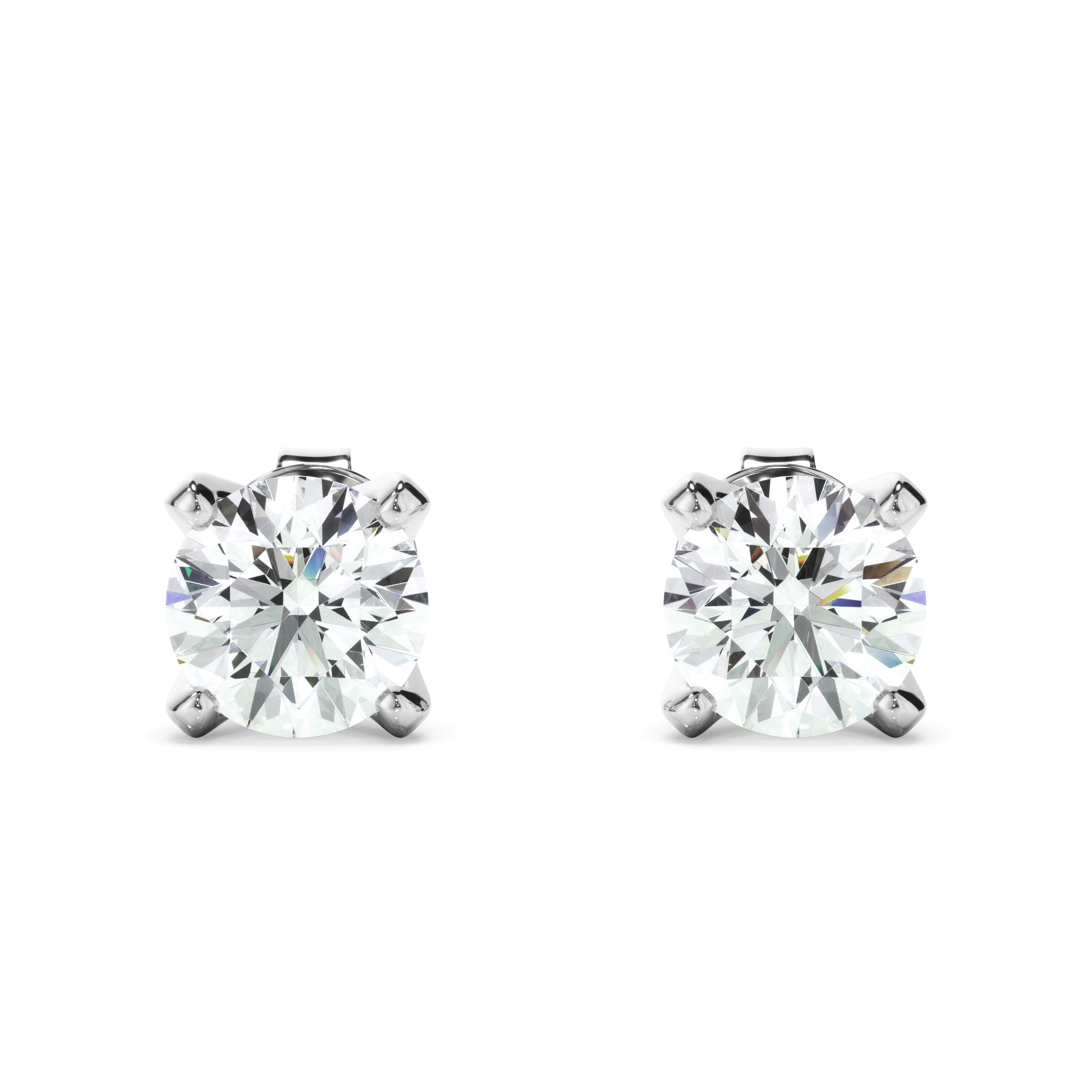 0.80ct Round Brilliant Cut Laboratory-Grown Diamond Stud Earrings