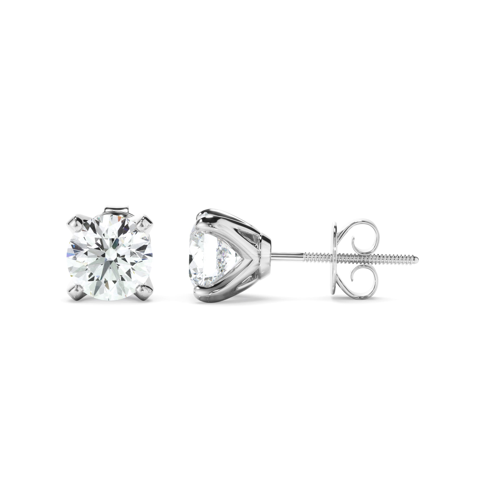 0.80ct Round Brilliant Cut Laboratory-Grown Diamond Stud Earrings