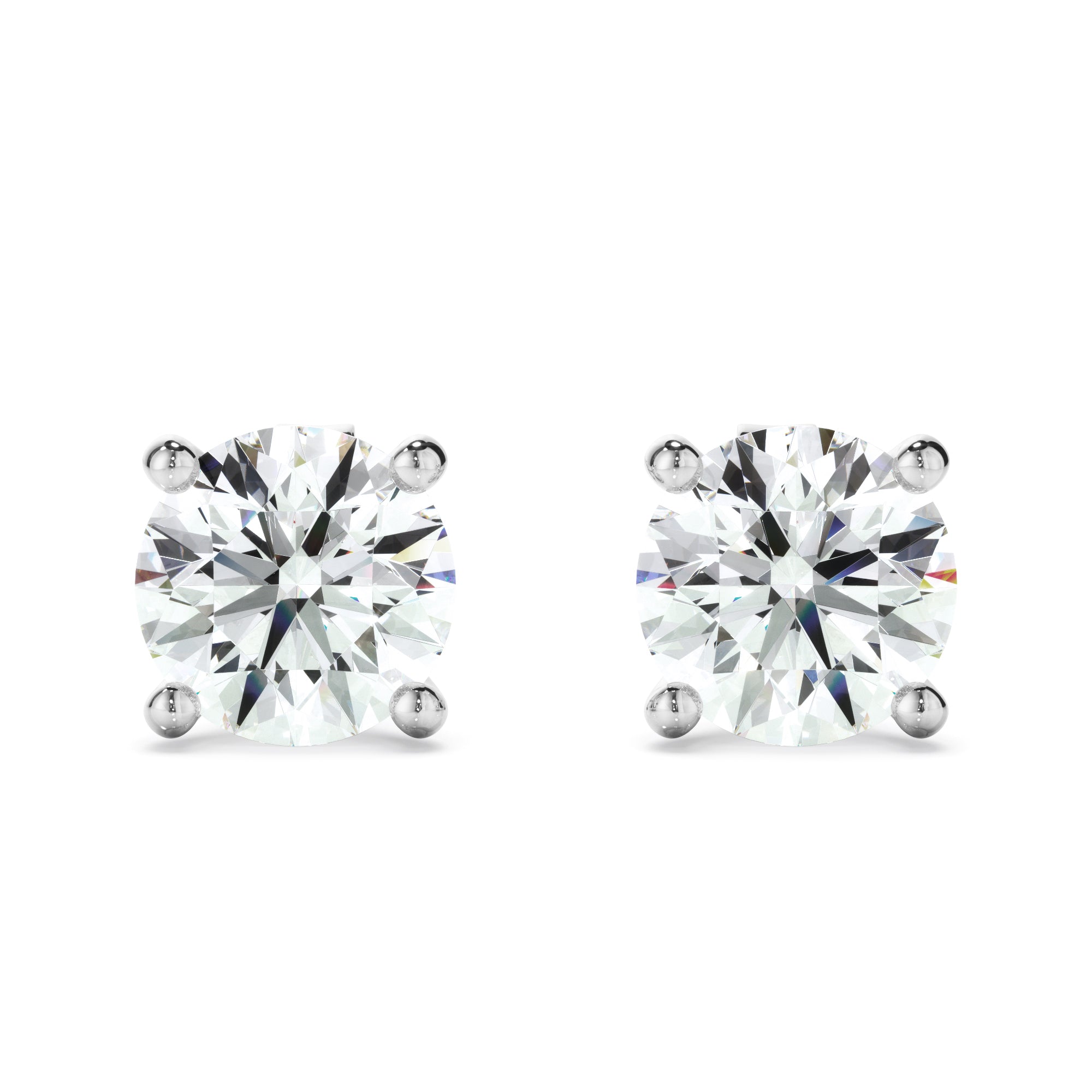 1.40ct Round Brilliant Cut Laboratory-Grown Diamond Stud Earrings