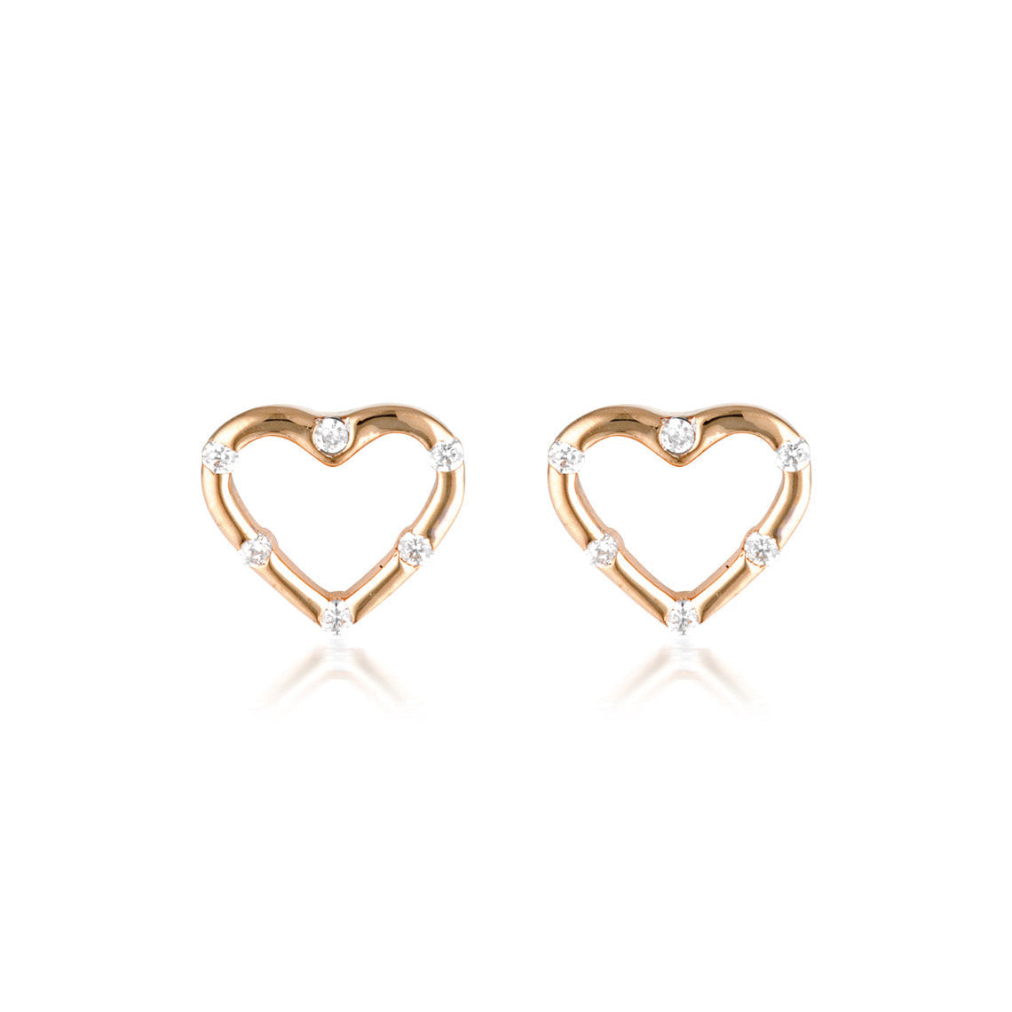 Summer Sorbet Candy Cupid Earrings Rose Gold