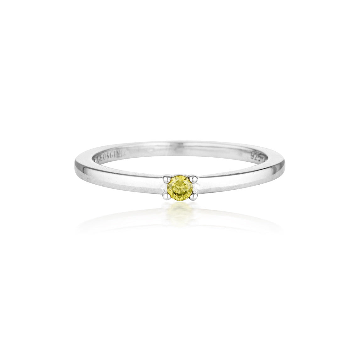Summer Sorbet Mini Marshmallow Ring Green Silver