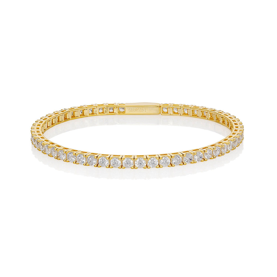 Moissanite Tennis Bracelet in 9ct Yellow Gold