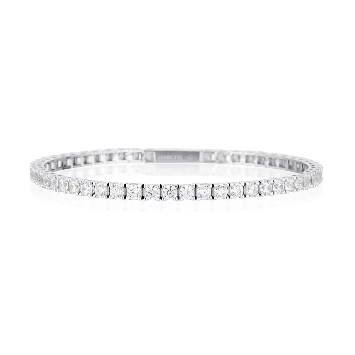 Moissanite Tennis Bracelet in 9ct White Gold