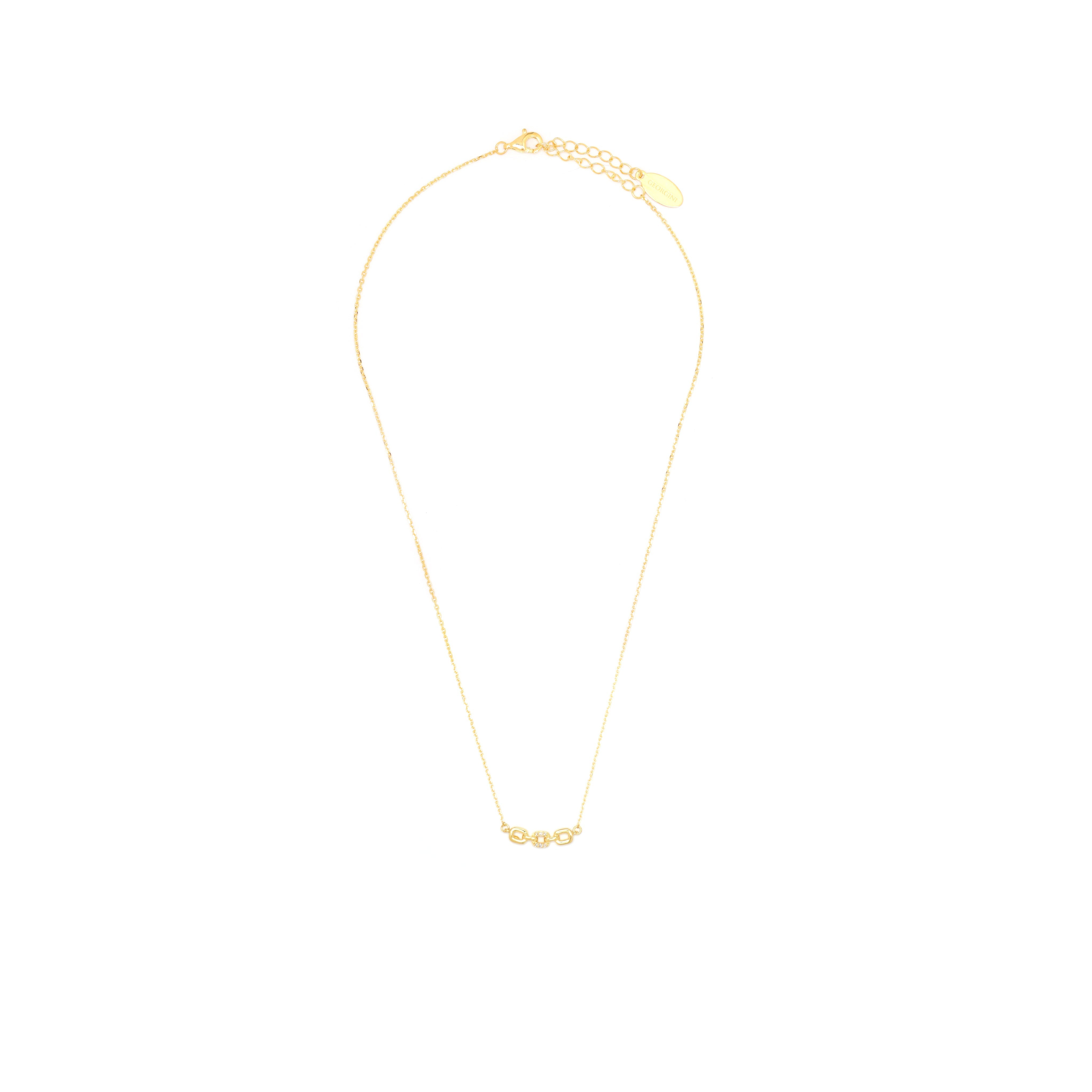 Diamonds by Georgini Six Natural Diamond Link Pendant Gold