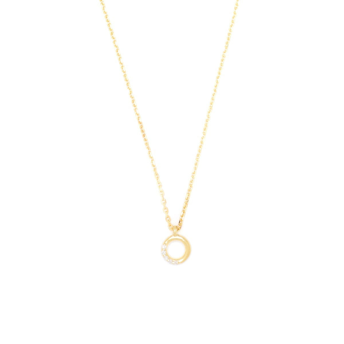 Diamonds by Georgini Five Naural Diamond Circle Pendant Gold