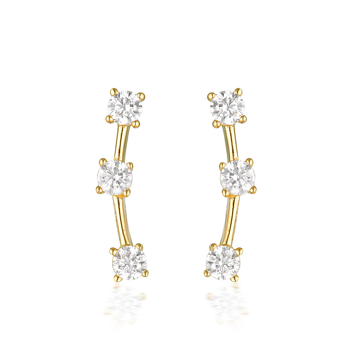 Noel Nights Tinsel Earrings Gold