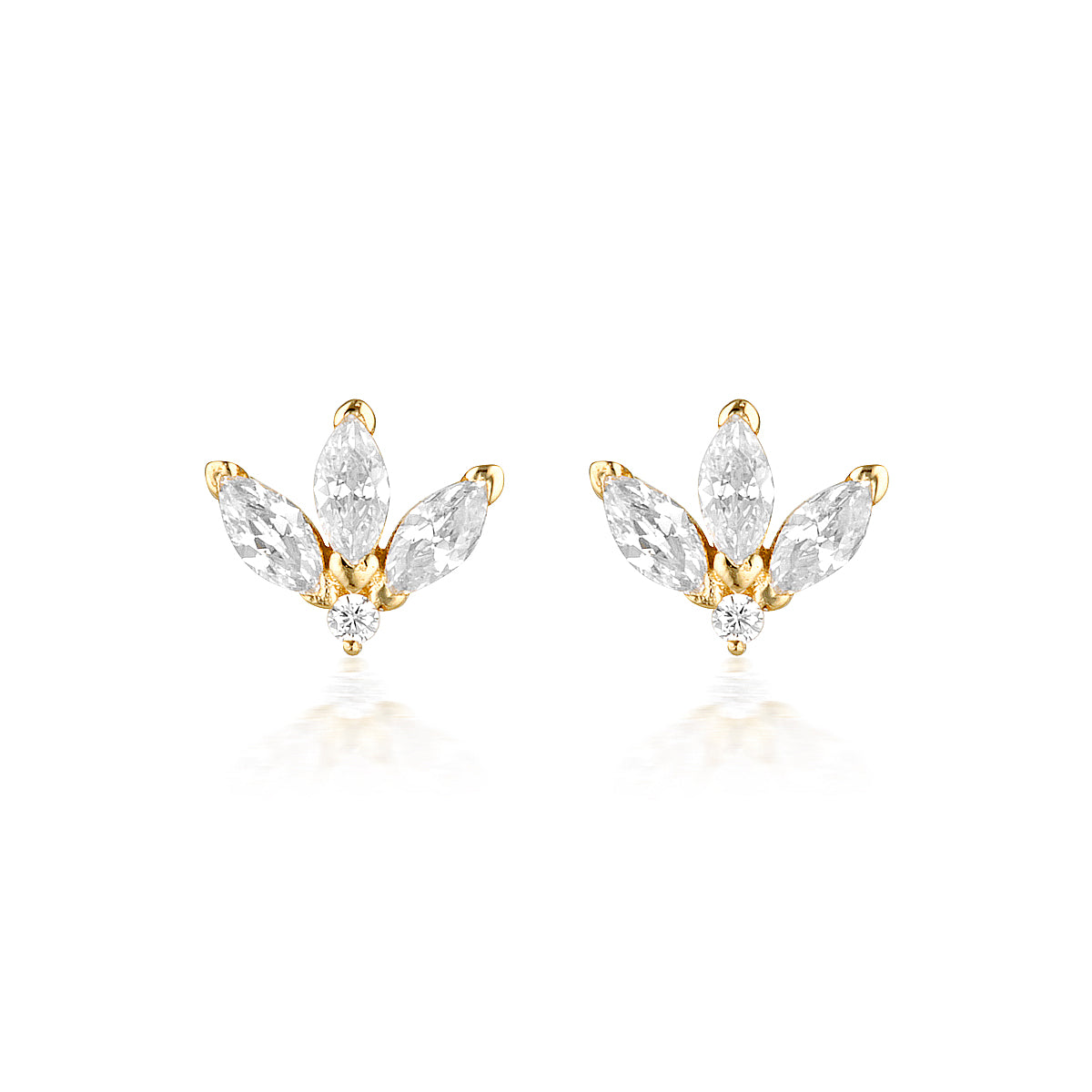 Noel Nights Misstletoe Earrings Gold