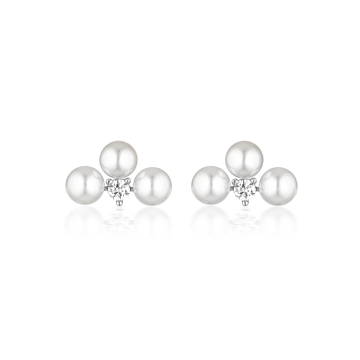 Noel Nights Holly Earrings Silver