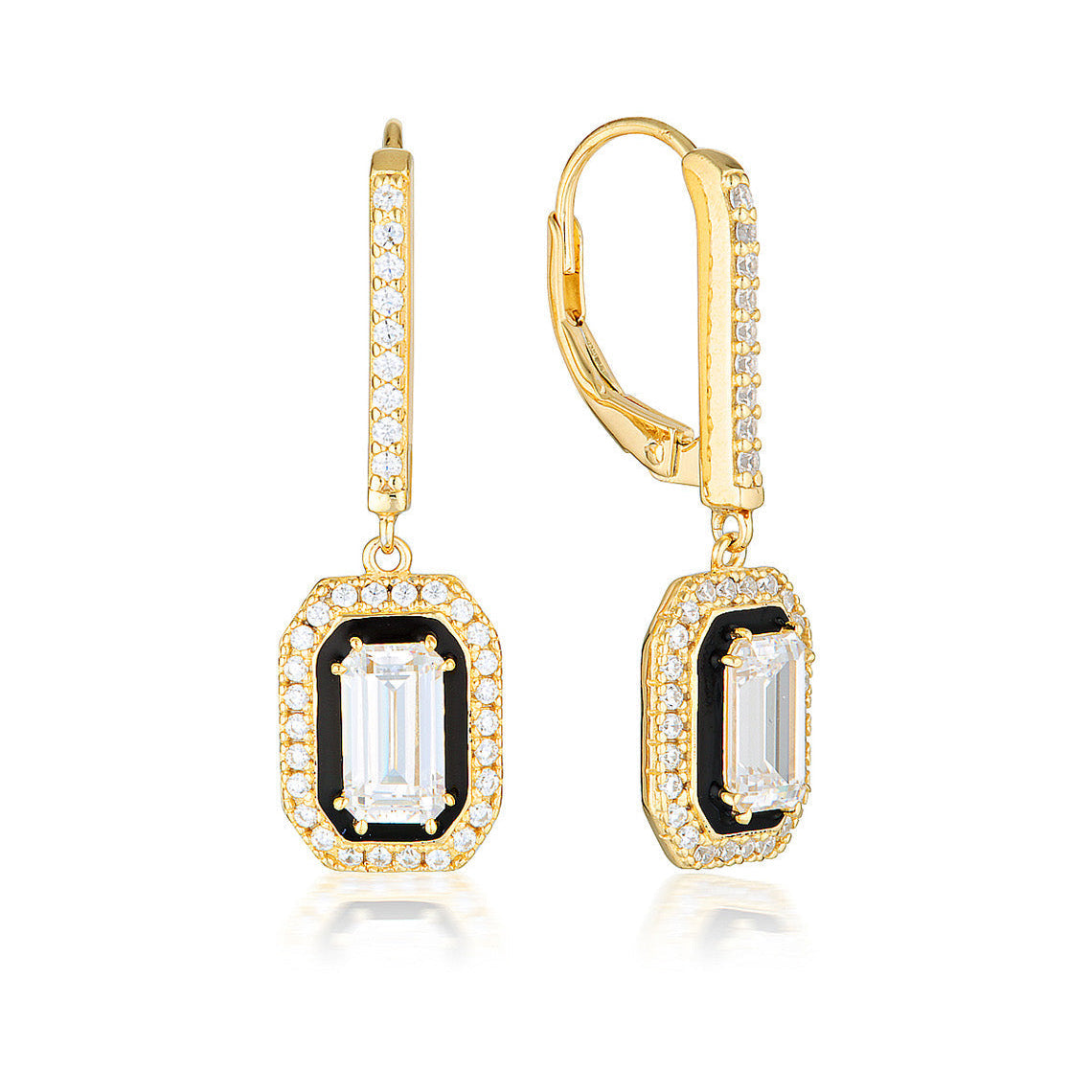 Reflection Retrospect Earrings Gold
