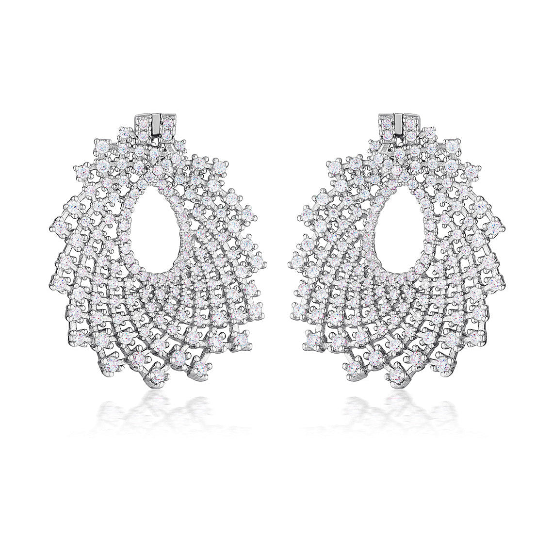 Red Carpet Sundance Earrings Silver