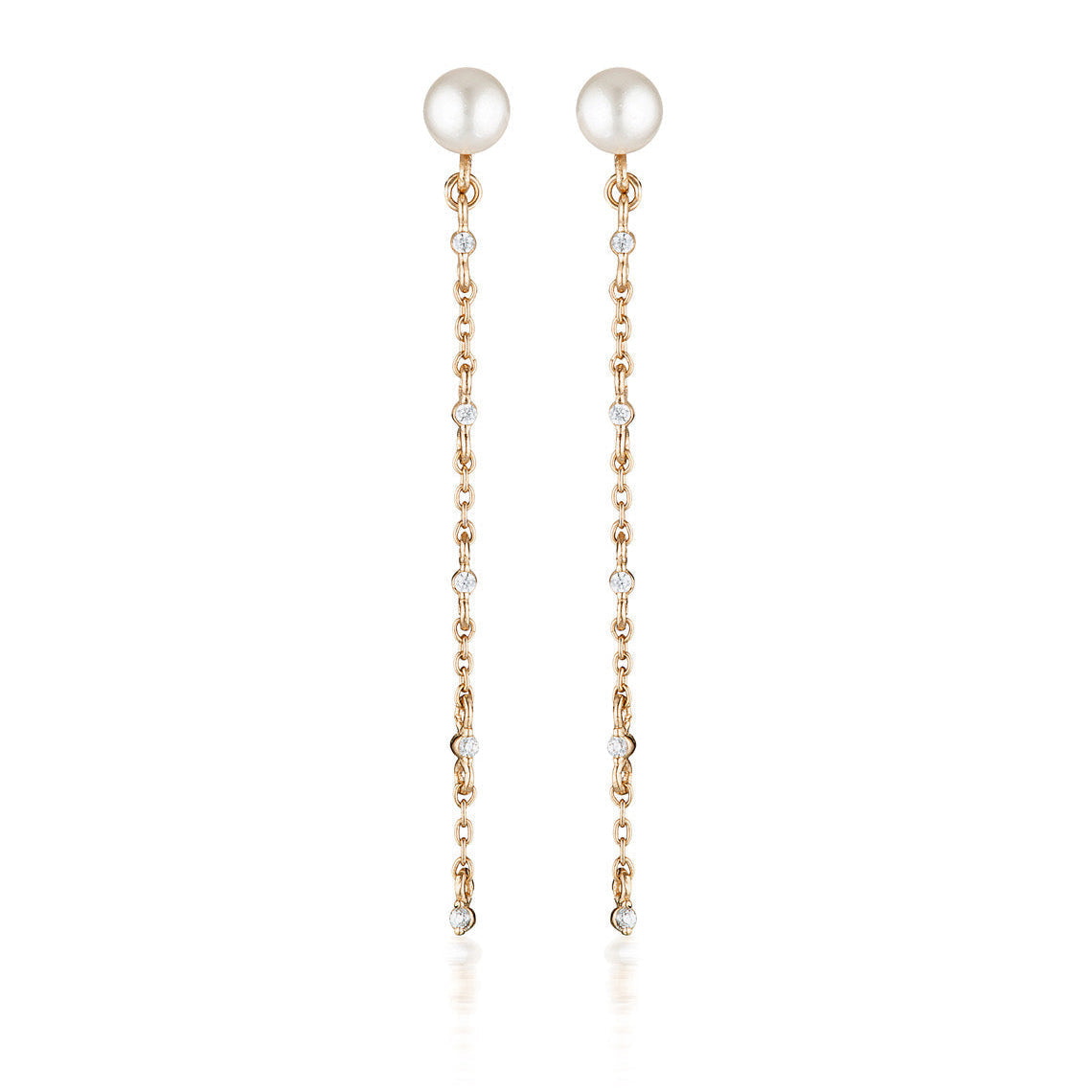 Red Carpet Globe Earrings Rose Gold