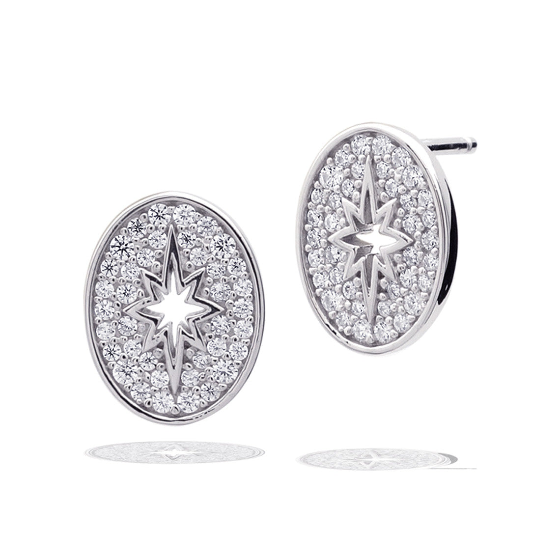 A Christmas Journey Follow The Star Earrings Silver