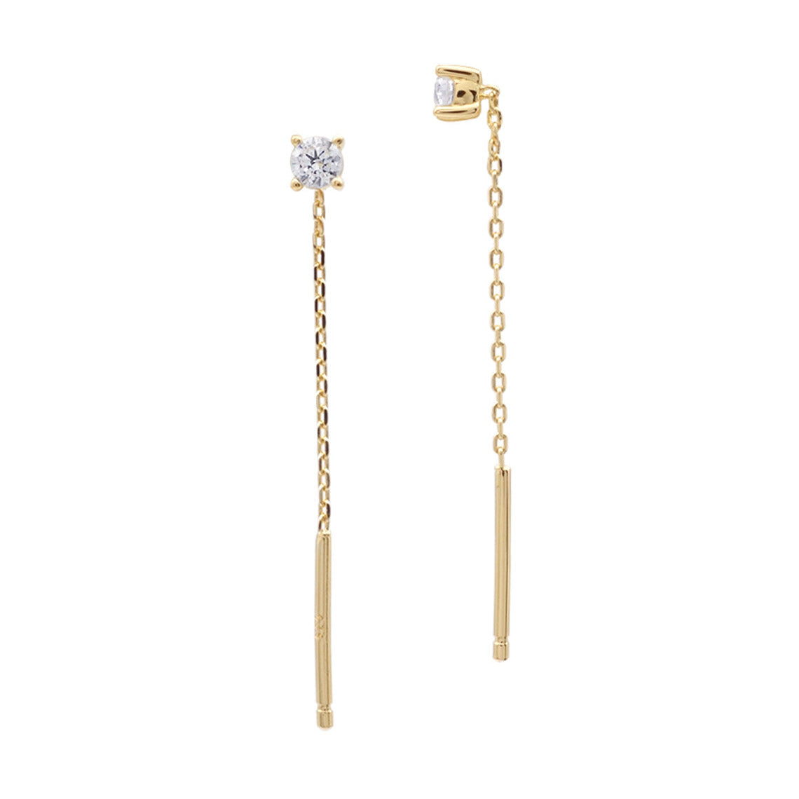 A Christmas Journey Kiara Threader Earring Gold