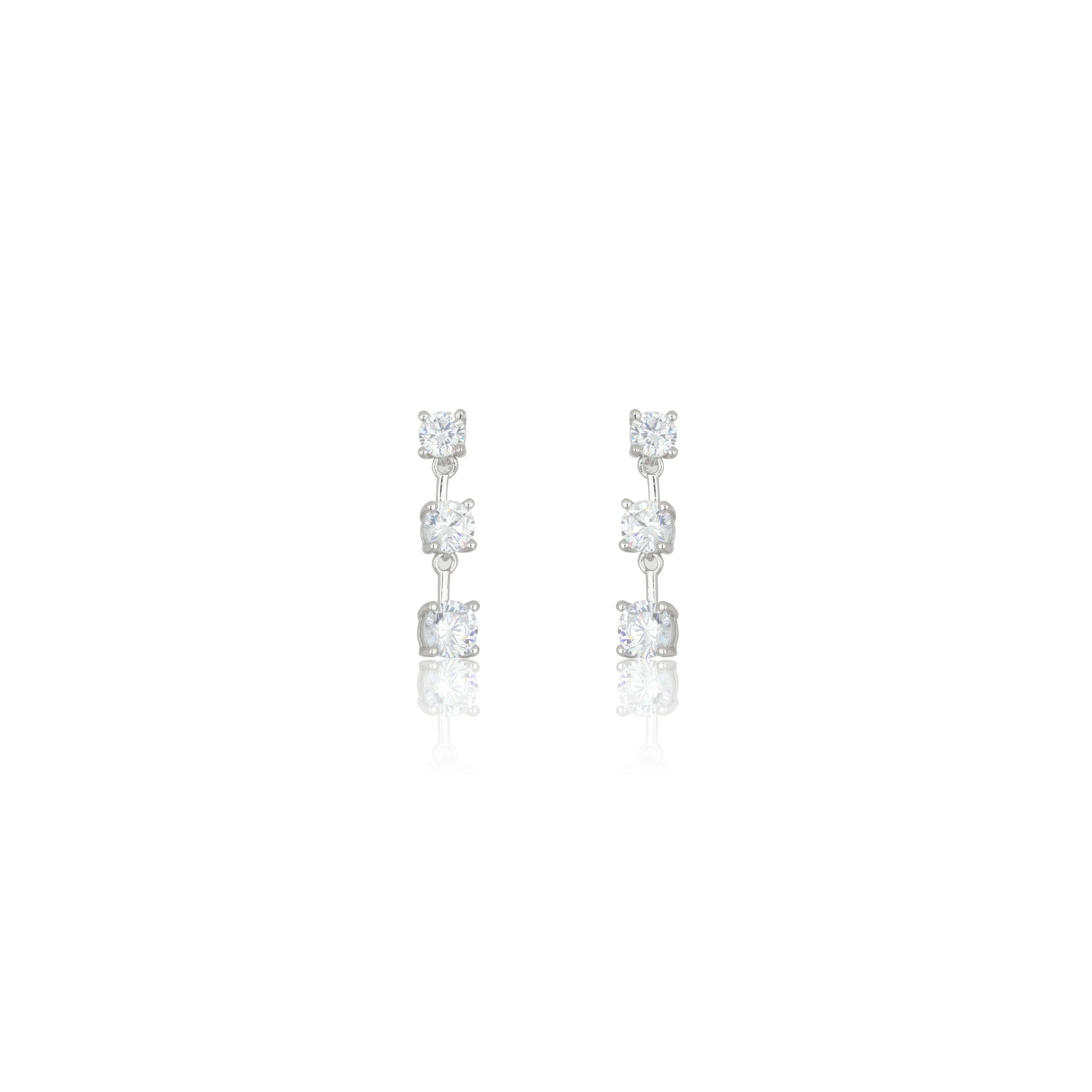 Georgini Gifts Trilogy Earrings Silver