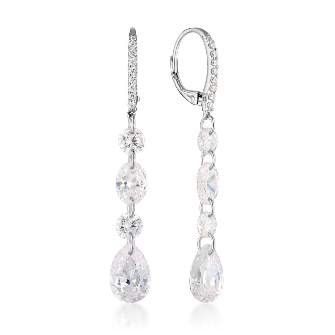 Georgini Mirage Olga Earrings Silver