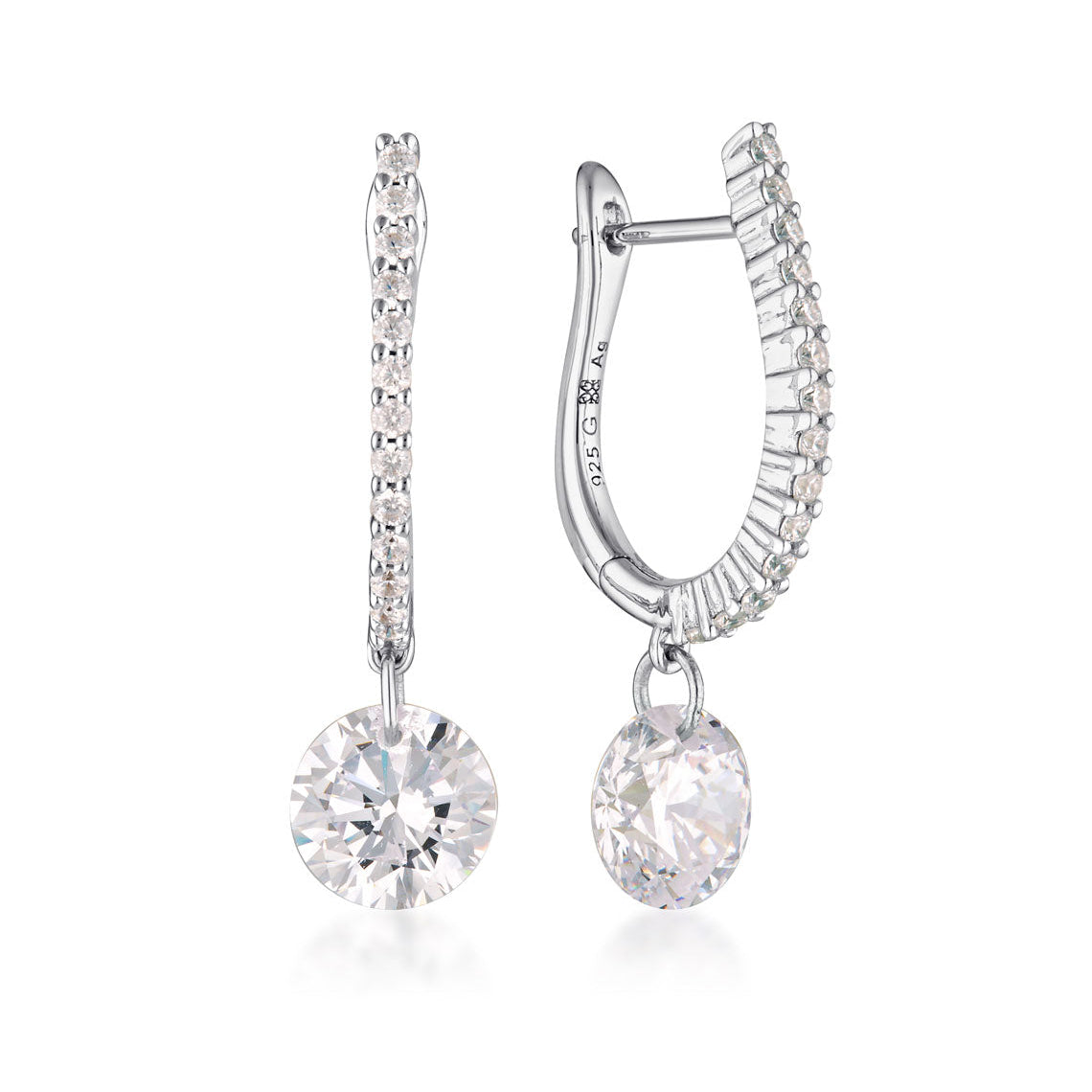 Georgini Mirage Mossman Earrings Silver