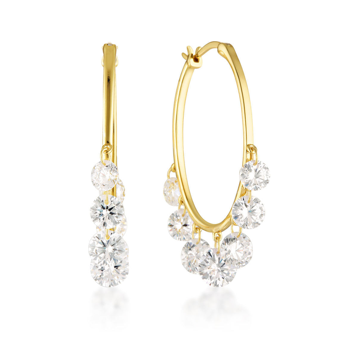 Georgini Mirage Edith Hoop Earrings Gold