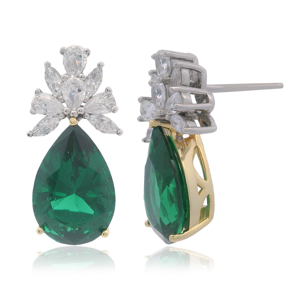 Chic Noel Two-Tone Earrings