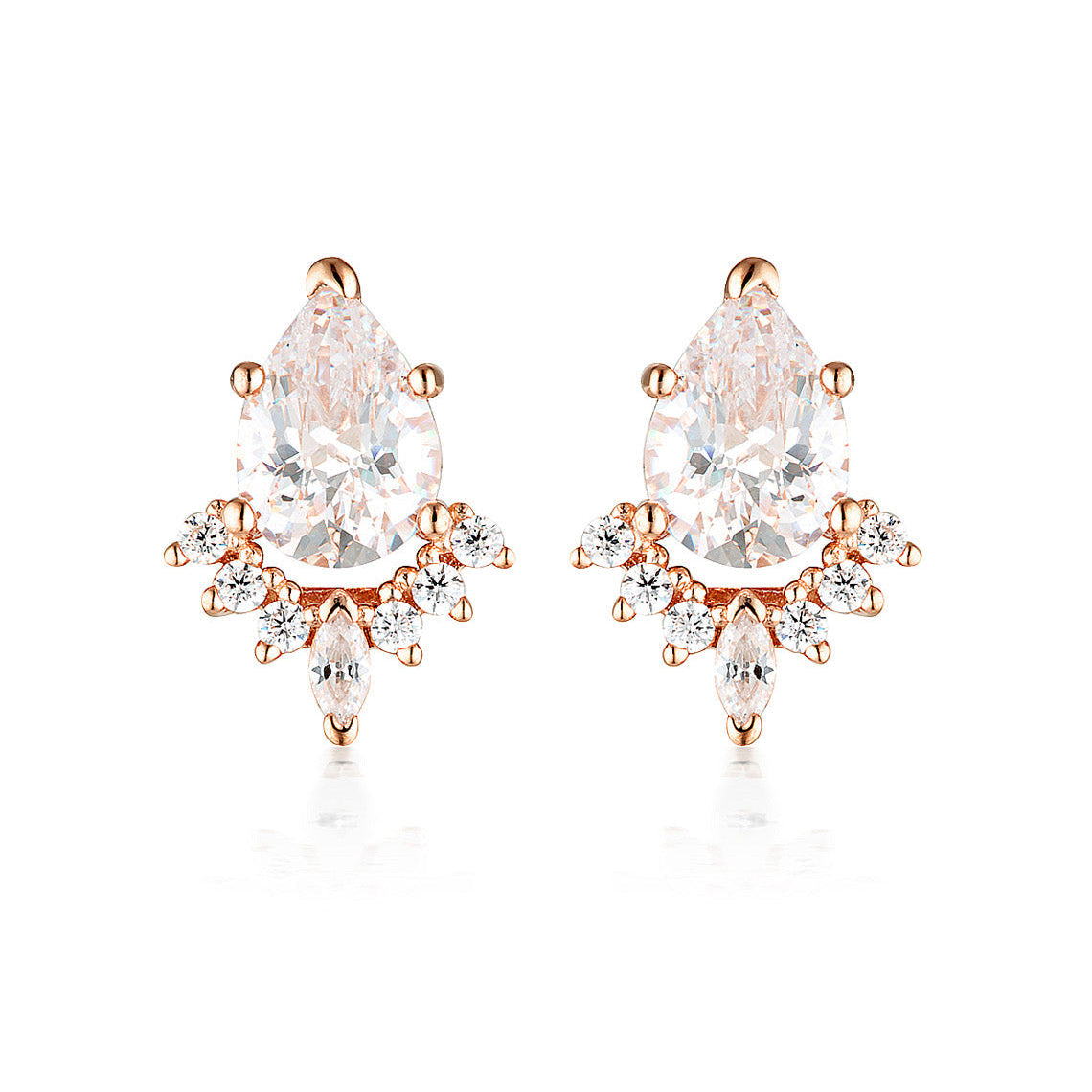 Iconic Bridal Penelope Earring Rose Gold