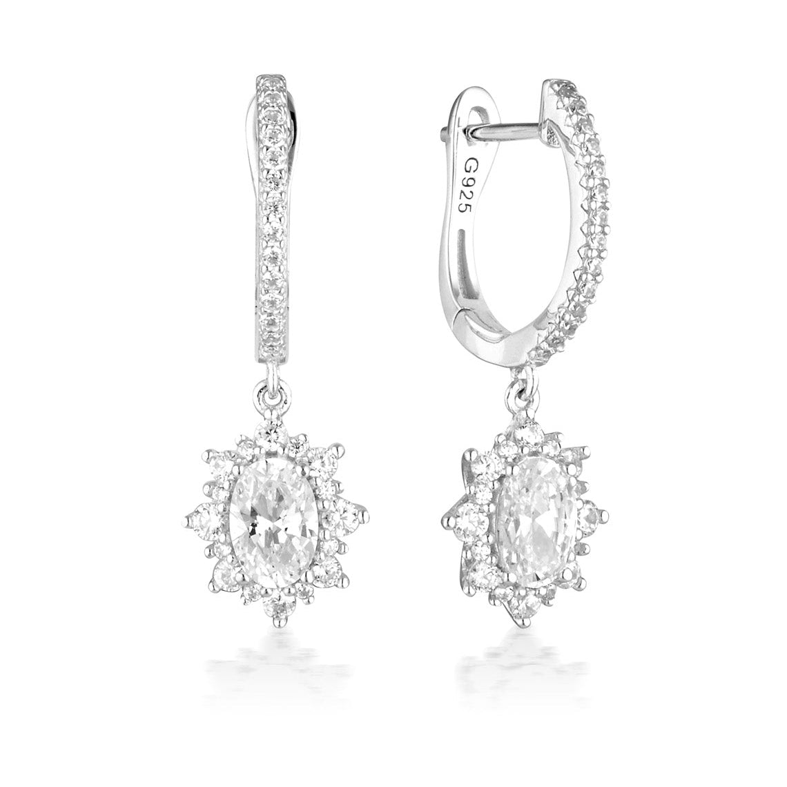 Iconic Bridal Eloise Earrings Silver