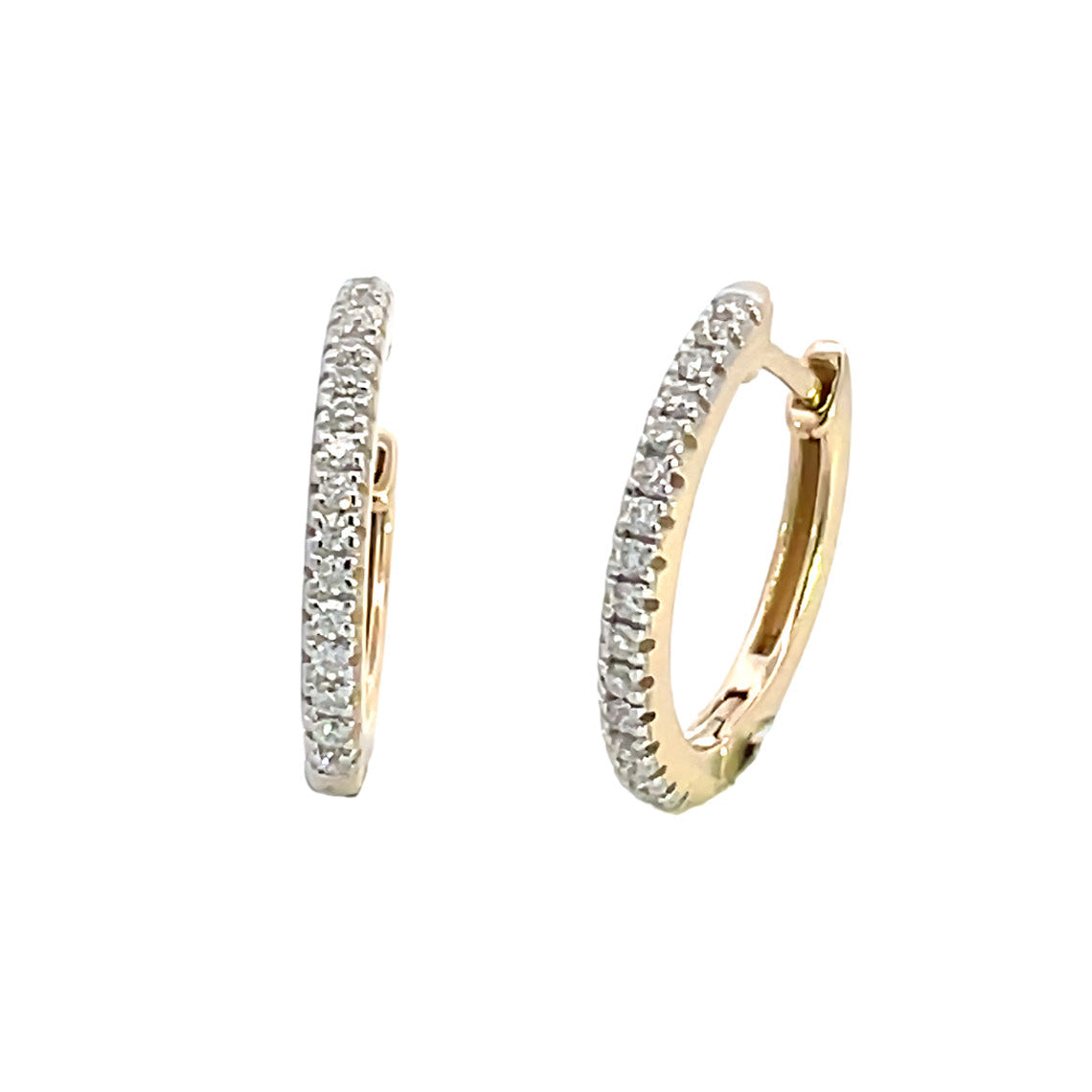 Hoops 0.35tcw in 9ct Yellow Gold Earrings