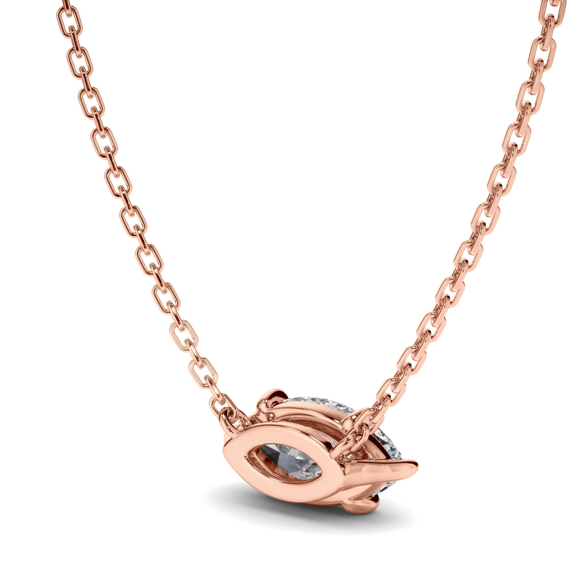 East West Marquise Cut Diamond Necklet