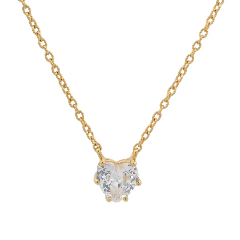 Georgini Midnight Velvet Baby Heart Necklace Gold