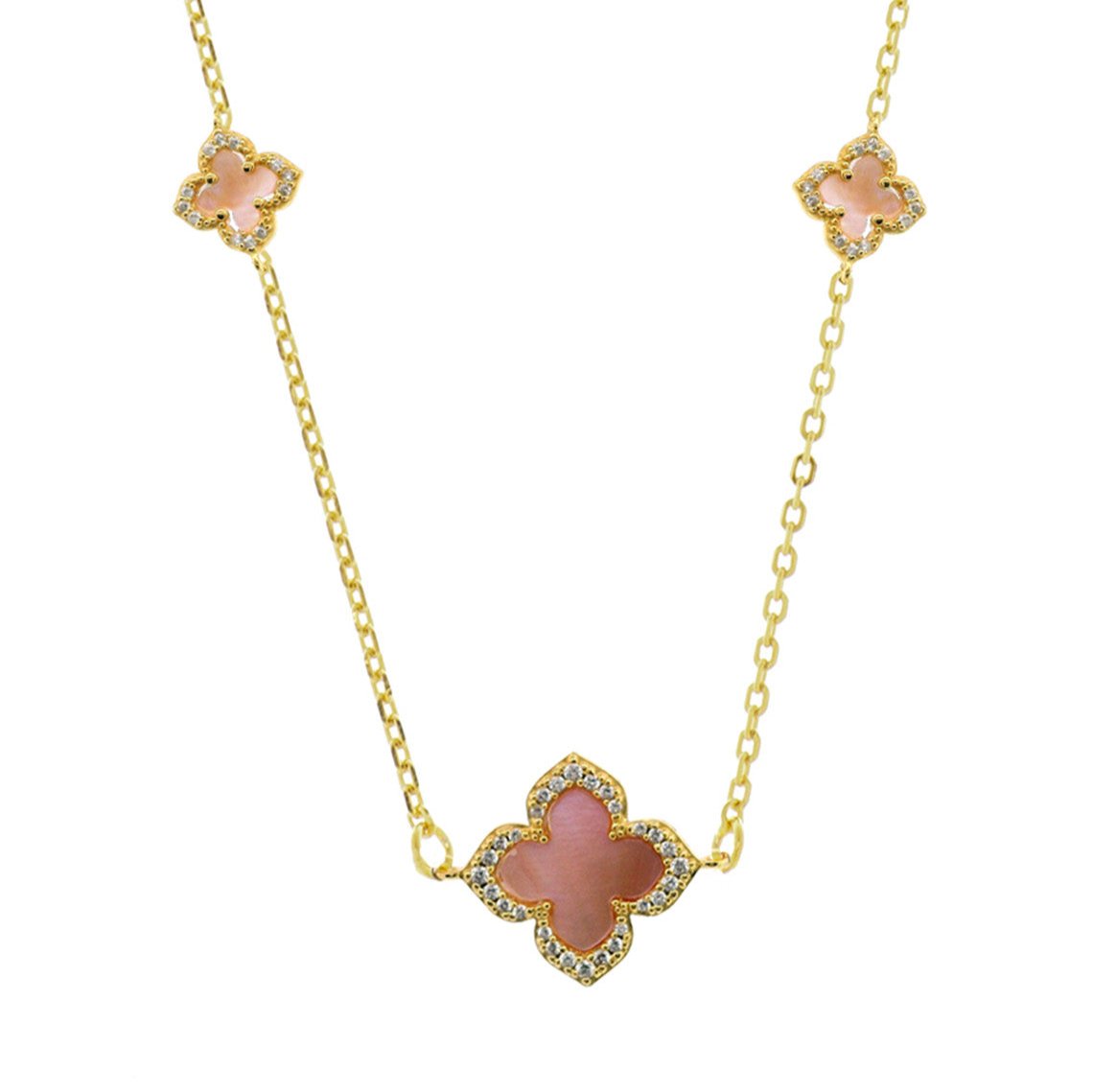 Georgini Sydney Soiree Fairwater Mother of Pearl Deluxe Necklace Gold