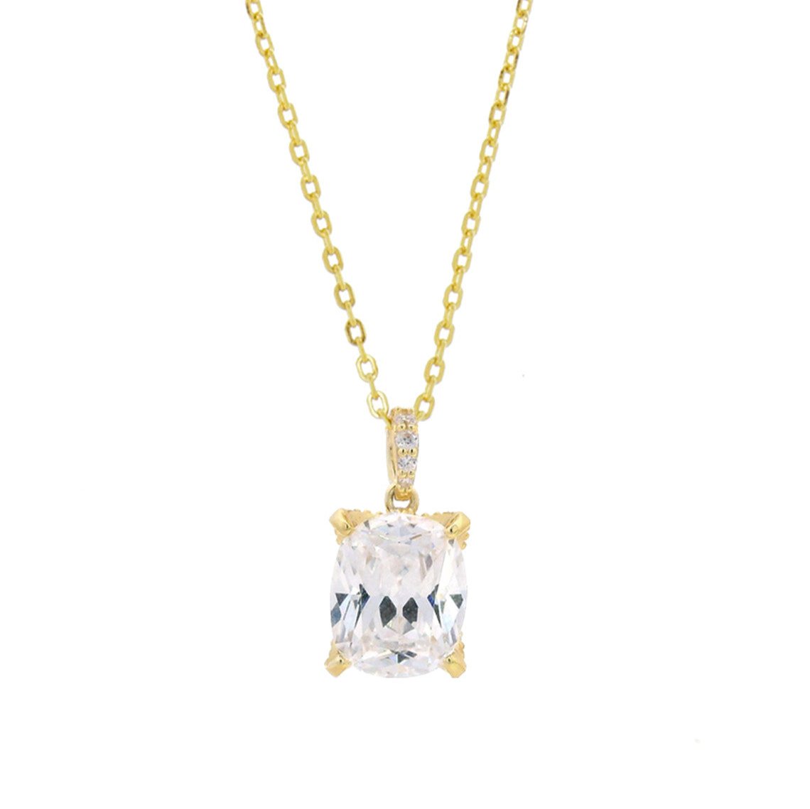 Georgini Sydney Soiree Elaine Cushion Cut Pendant Gold