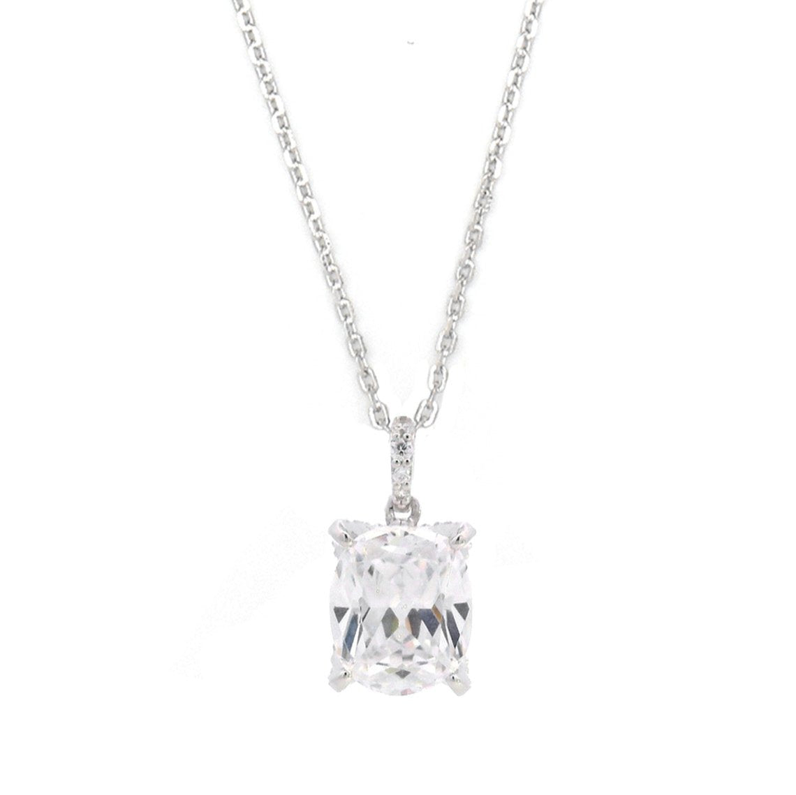 Georgini Sydney Soiree Elaine Cushion Cut Pendant Silver