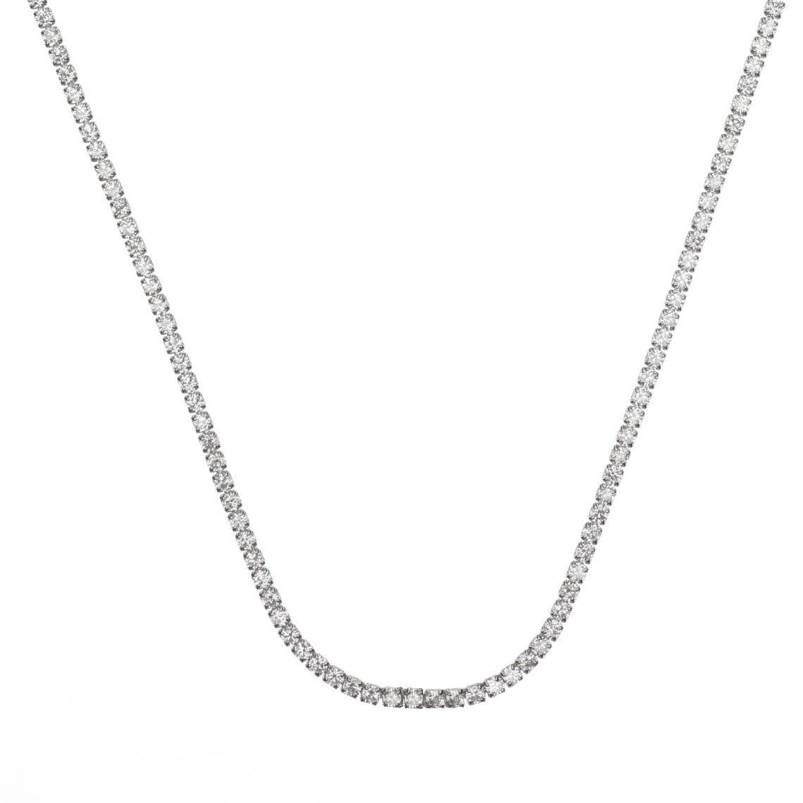 Georgini Sydney Soiree 2mm Tennis Necklace 42cm Silver