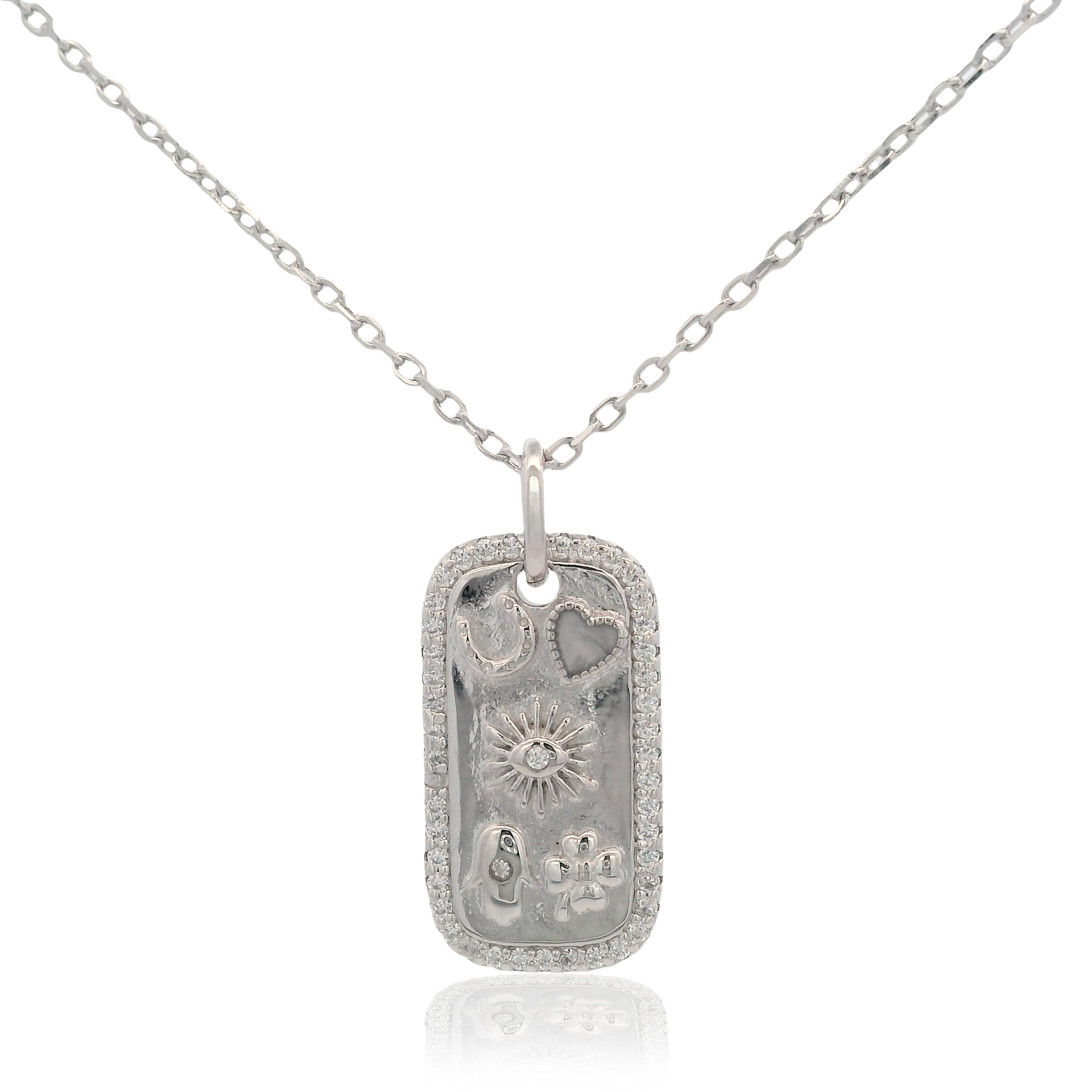 Georgini Forever Hearts Club The Universe Is On My Side Pendant Silver