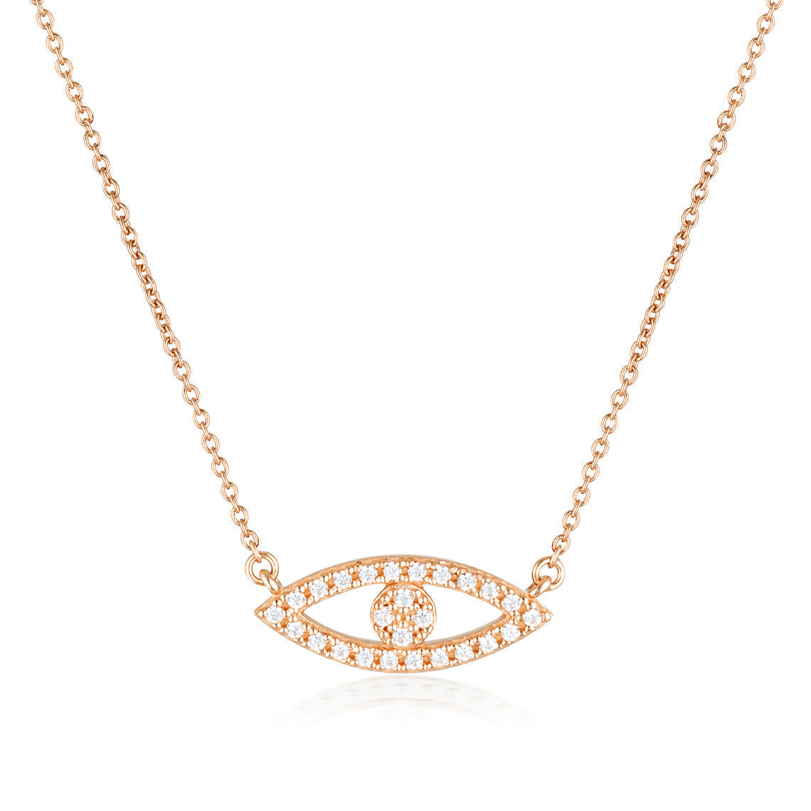 Rock Star Evil Eye Rose Gold Pendant