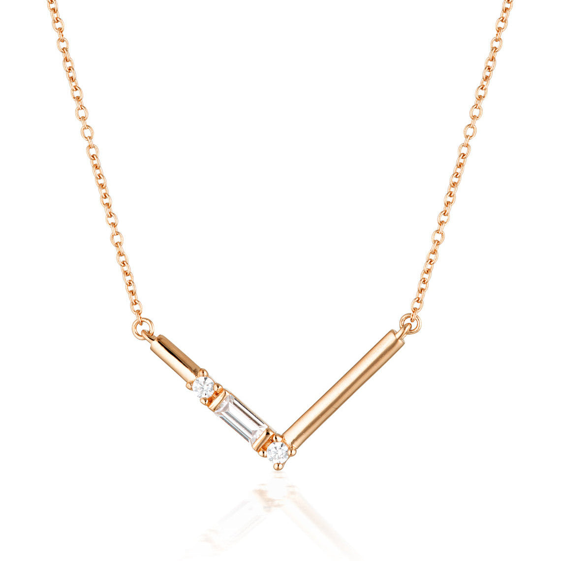 Georgini The Layered Edit Tiga Necklace Rose Gold